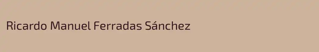 Ricardo Manuel Ferradas Sánchez